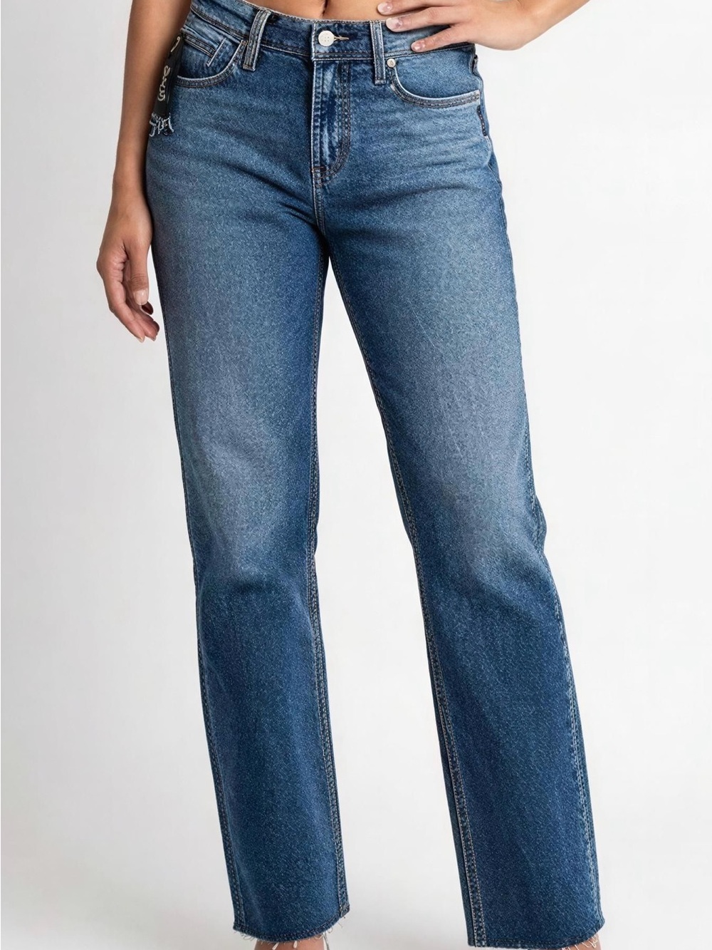 Silver Jeans Co
Elyse Mid Rise Straight Leg Ankle Jeans 🆕